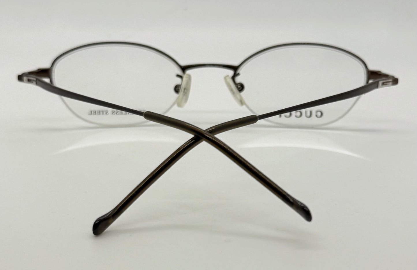 GUCCI GG 2660 7PR Y2K Vintage Half-Rim Oval Optical Frames – Italy