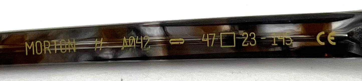 Odette Lunettes-Morton AO42 Sunglasses-New Grey/Rose Custom Gradient Lenses-Unworn