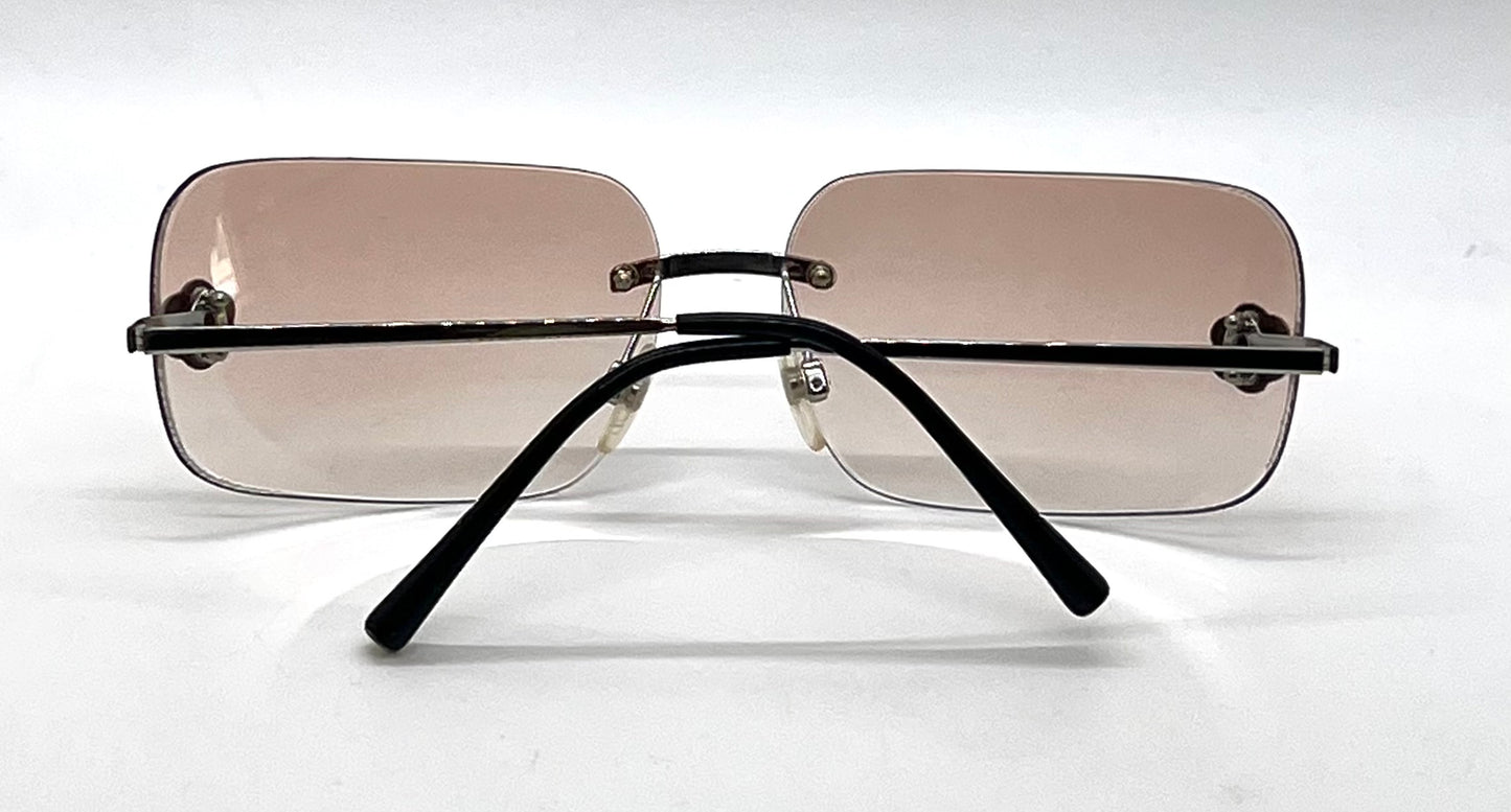 Chanel 4085 Y2K Rimless Camellia-Unworn Reconstructed Custom Sunglasses
