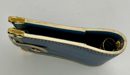 Louis Vuitton Taiga Agenda PM-Blue Leather-VINTAGE Organizer