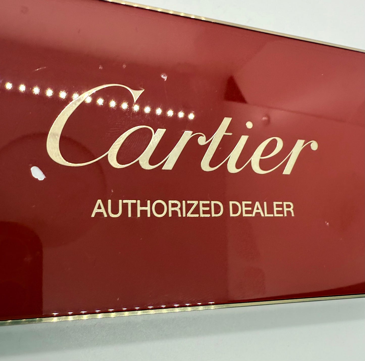 Cartier Authorized Dealer Display Signs-Set of Two-Modern Boutique Displays