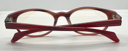 Kio Yamato KP-126U 49mm Red Oval Eyeglasses-New/Unworn-Japan Handmade