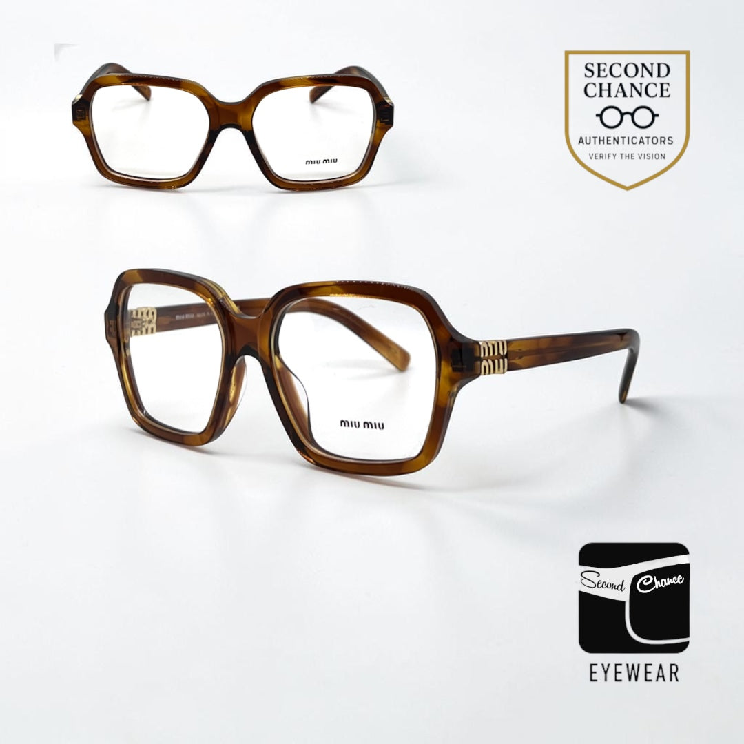 MIU MIU VMU03Y Oversized Tortoise Eyeglasses