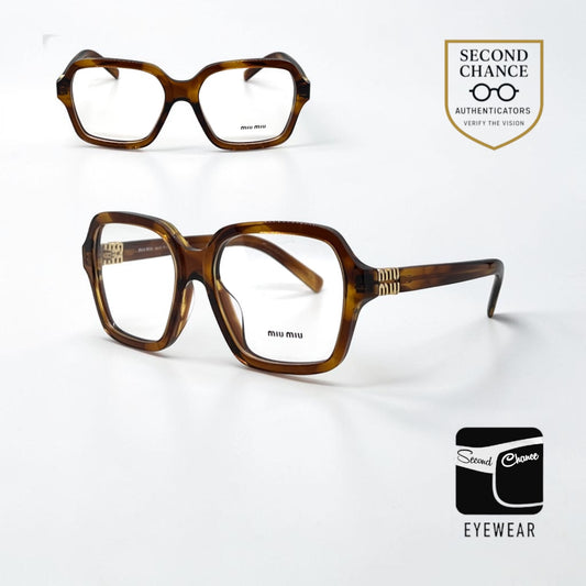 MIU MIU VMU03Y Oversized Tortoise Eyeglasses