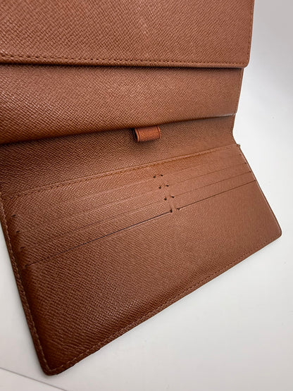 Louis Vuitton Vintage Monogram Long Wallet Clutch Brown-Authentic-France