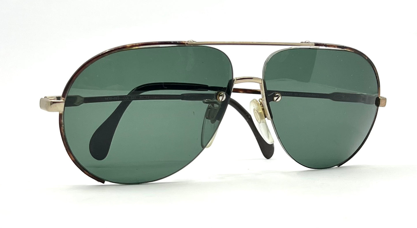 Cazal 723 Vintage Sunglasses-Original Drill-Mount Glass Lenses