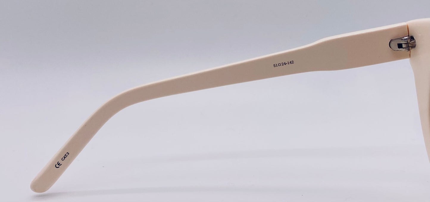 Unworn NOS Agent Provocateur “Adore Me” (AP/65/2) Cream Sunglasses - Made in Japan, Rare Find