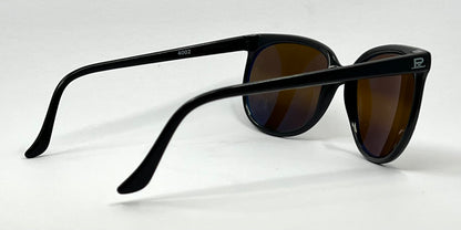 Vuarnet Pouilloux 4002 Vintage Sunglasses Black Brown Lenses-Made in France