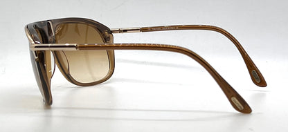 Tom Ford TF3 288 Brown Gold Aviator Sunglasses Unworn/Original-Full Kit-Italy