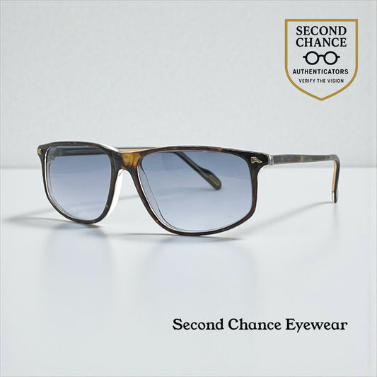 Alpina EA 76–3337602 Vintage Sunglasses-New Blue Smoke Gradient Custom Lenses-56mm