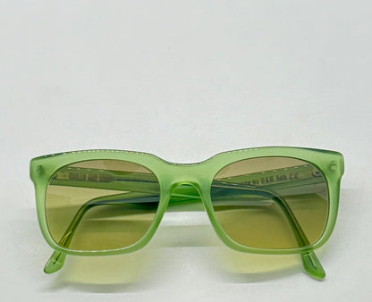 Cutler and Gross M:0974 Green Vintage Sunglasses w/New Olive–Citrus Gradient Custom Lenses-50mm
