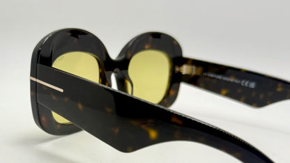 TOM FORD TF1219 CARMEN-02 52E Sunglasses – Yellow Lenses – Full Kit – Brand New