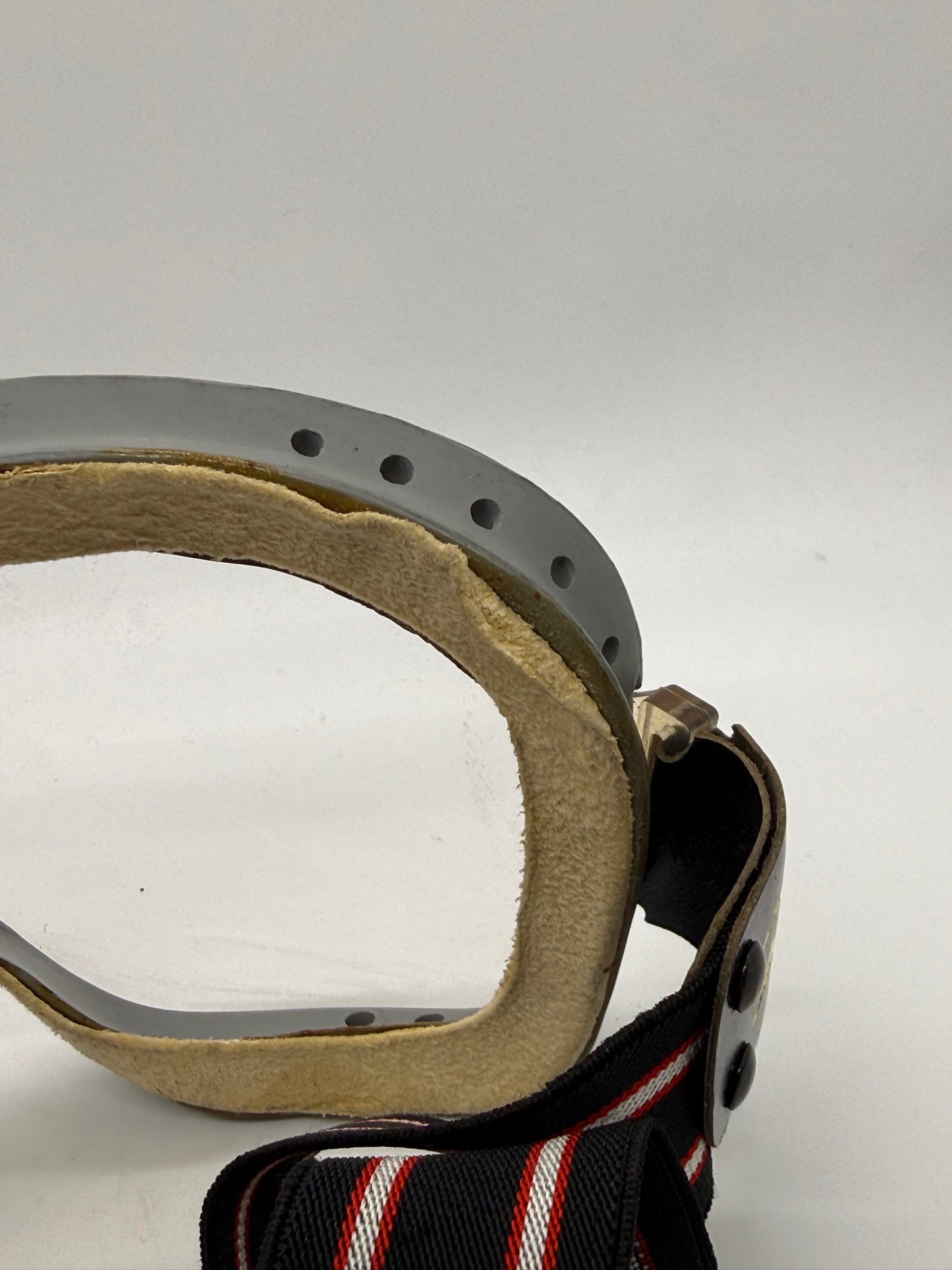 Ratti-Patent Vintage Motorcycle Goggles-Made in Italy-50s/60s Racing Aviator