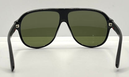 GUCCI Web Ribbon Oversized Aviator Sunglasses – Deadstock – Full Kit – Made in Italy