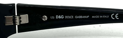 D&G 2165 VINTAGE Y2K Black Sunglasses 61-13 Unworn-Full Kit-Italy