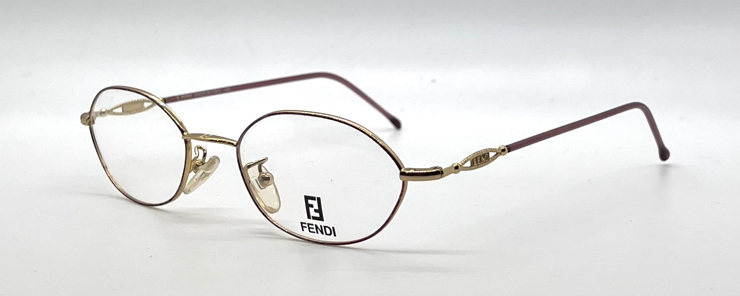 Fendi F500 Amethyst Swirl Unworn/NOS Vintage Eyeglasses Italy 49mm