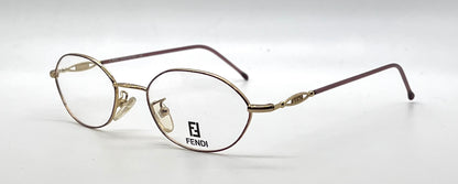 Fendi F500 Amethyst Swirl Unworn/NOS Vintage Eyeglasses Italy 49mm