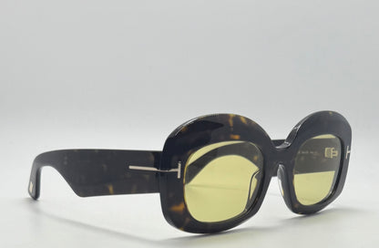 TOM FORD TF1219 CARMEN-02 52E Sunglasses – Yellow Lenses – Full Kit – Brand New