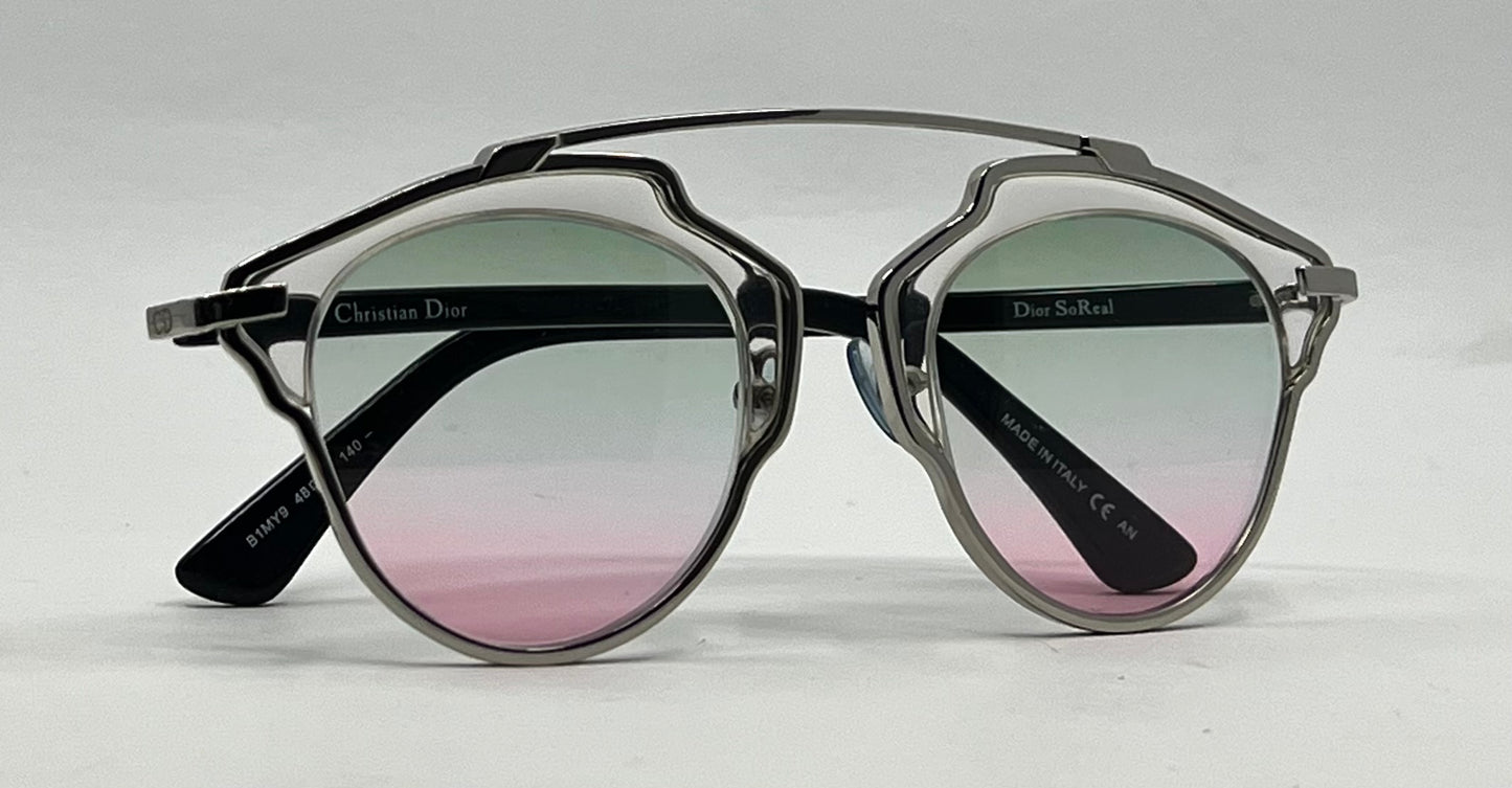 Christian Dior SO Real Sunglasses-New Gradient Second Chance Customs Lenses-Unworn
