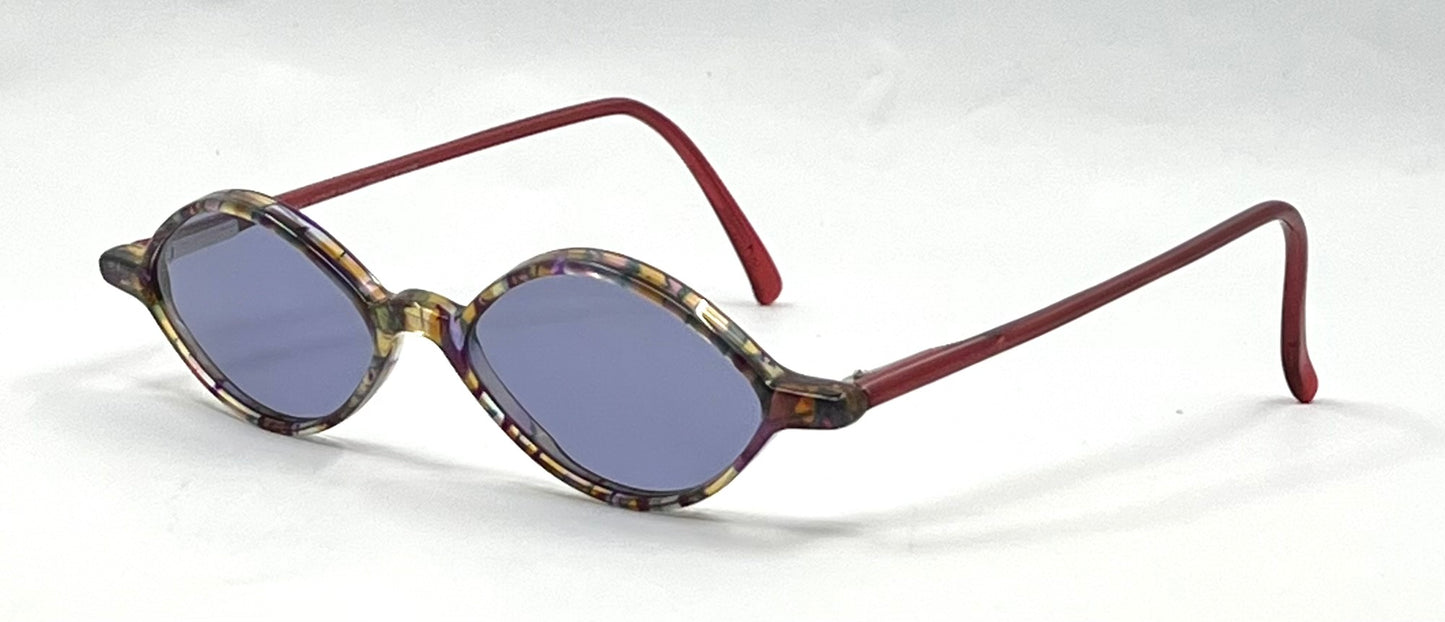 Jean Lafont Paris Lotus 48 Unworn Vintage Sunglasses-New Soft Blue Custom Lens