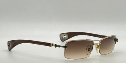 Chrome Hearts TOPPS
-Wood Temple-VINTAGE Rimless Sunglasses-Unworn Full Kit-Japan