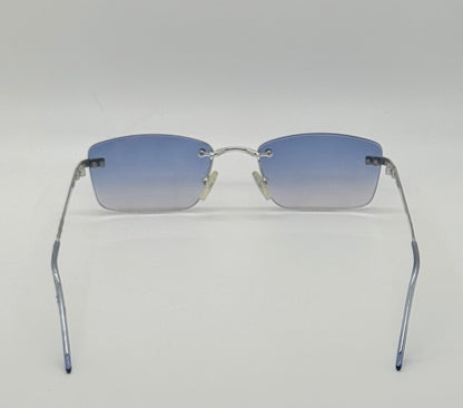 Christian Dior Tiger Rimless Vintage Sunglasses-New Gradient Custom Lenses-58mm-Unworn