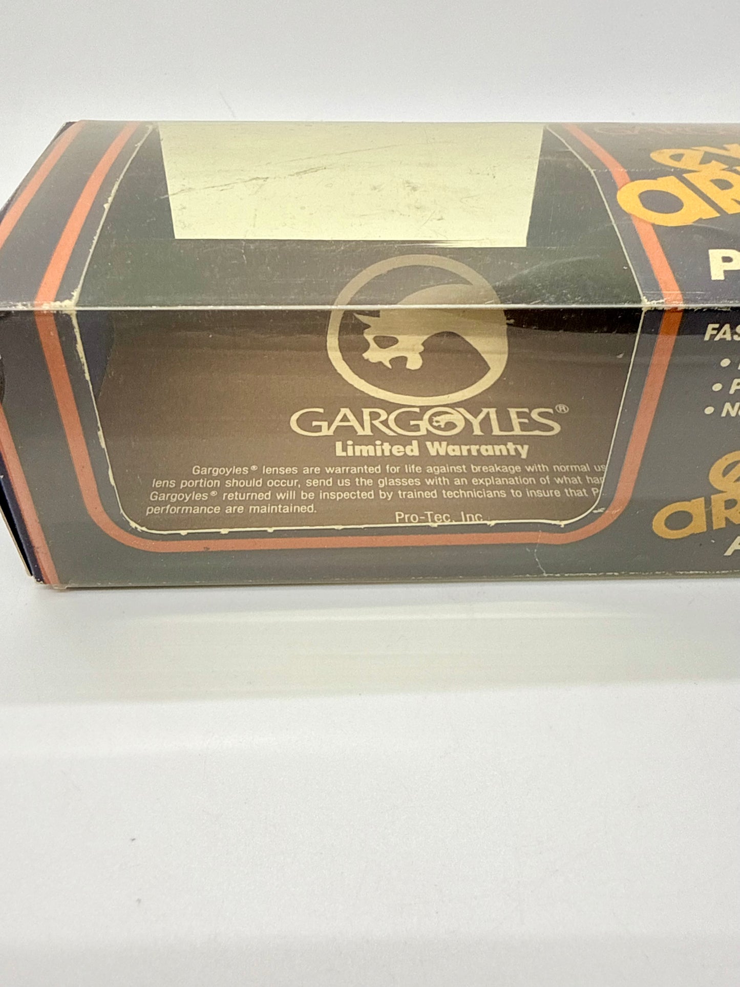 Gargoyles Eye Armor Pro-tec USA-VINTAGE Shield Sunglasses NOS + Case