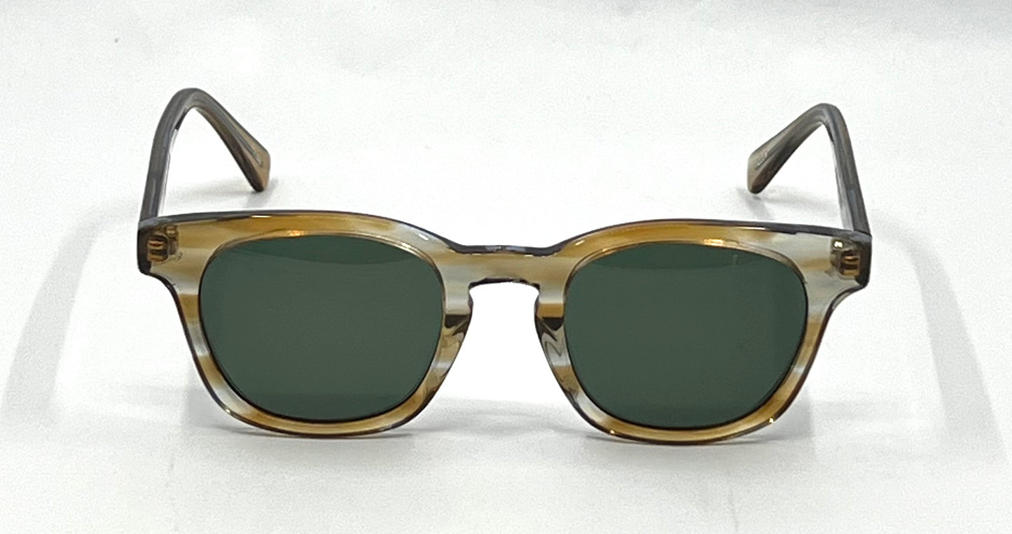 KALA Eyewear Allen LB-B Handmade USA-New Green Custom Lens-Sunglasses-Unworn