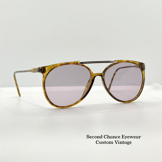 Carrera 5332 12 Vintage Sunglasses w/New, Custom Solid Lavender Lenses