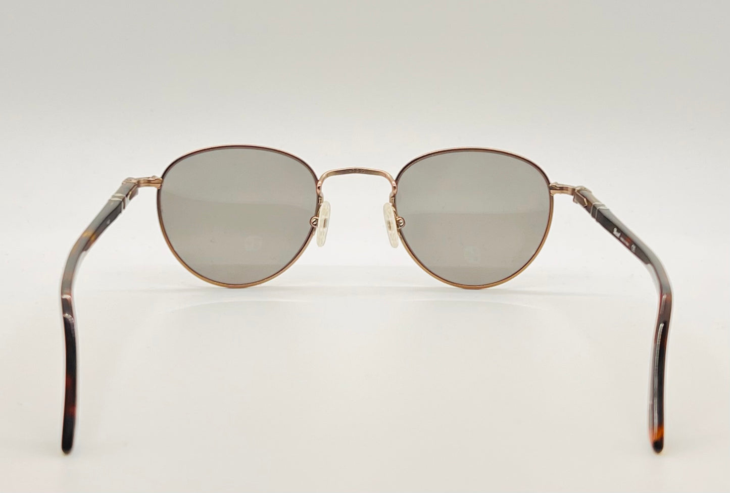 Persol PO2422S Brass Metal Sunglasses Fashioned with Brand New Custom Berko's Designs Blue/Grey Lenses