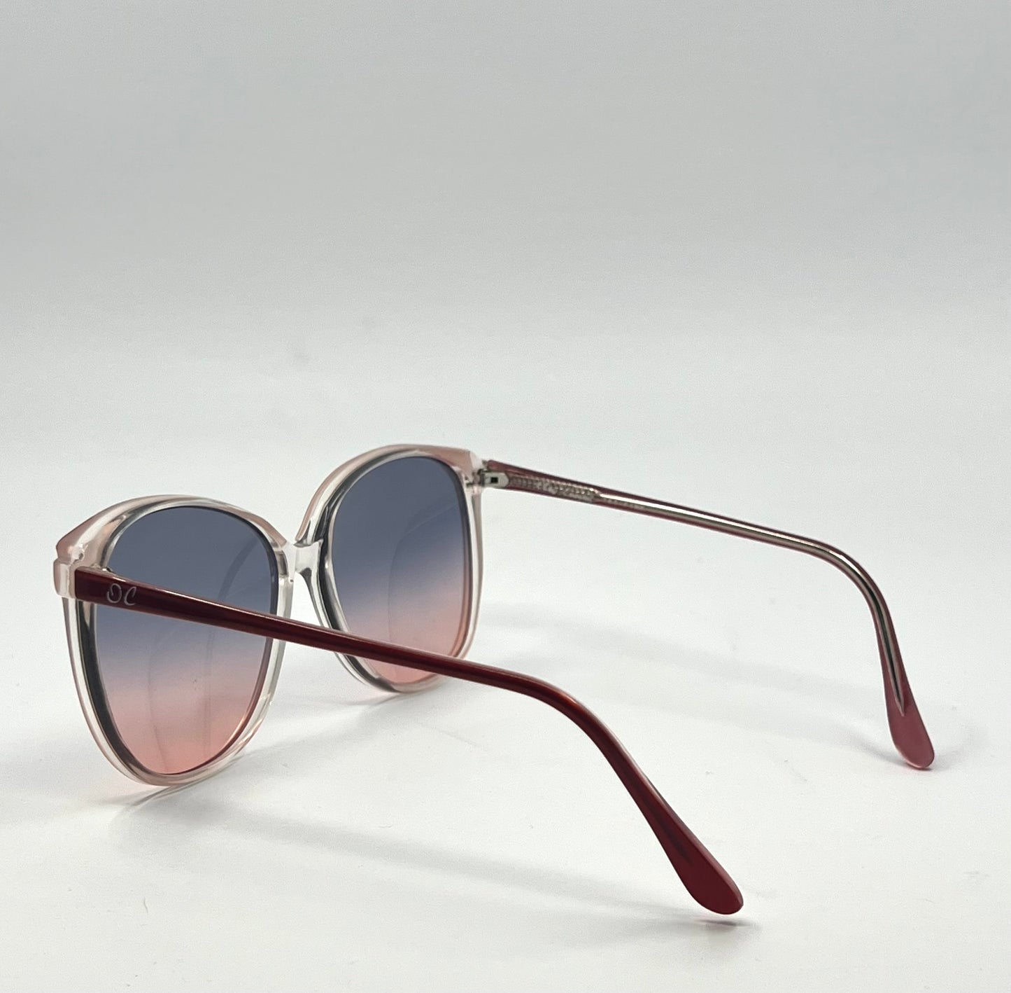 Oleg Cassin 780 Vintage Sunglasses w/New Blue/Rose Gradient Custom Tinted Lenses-Unworn-140mm