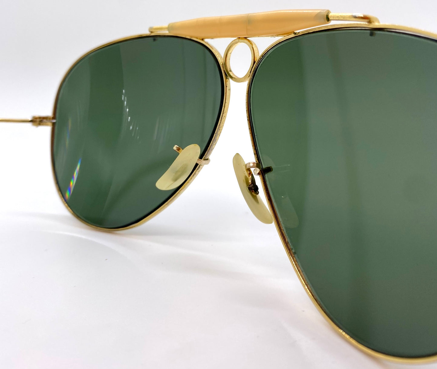 Vintage 1970s B&L Ray-Ban USA 62mm GEP G15 UV SHOOTER Aviator Sunglasses-New RB Glass Lenses