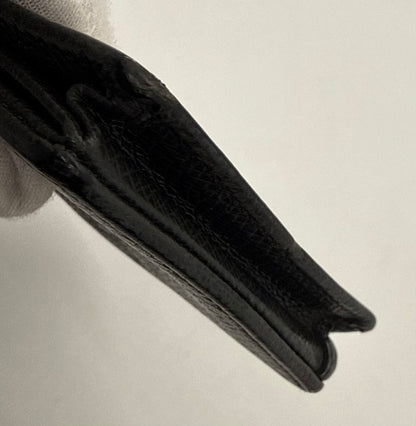 Louis Vuitton Taiga Coin Purse Black Snap VINTAGE Wallet-France