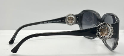 Sasura S202 Sunglasses Black 56-17 Spinner Temple Design Made in Italy NOS