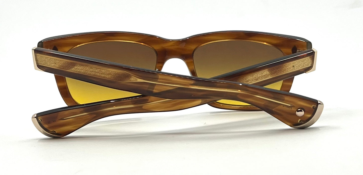 Garrett Leight x Officine Générale DB Sunglasses w/New, Custom Gradient Lenses-Full Kit/Unworn
