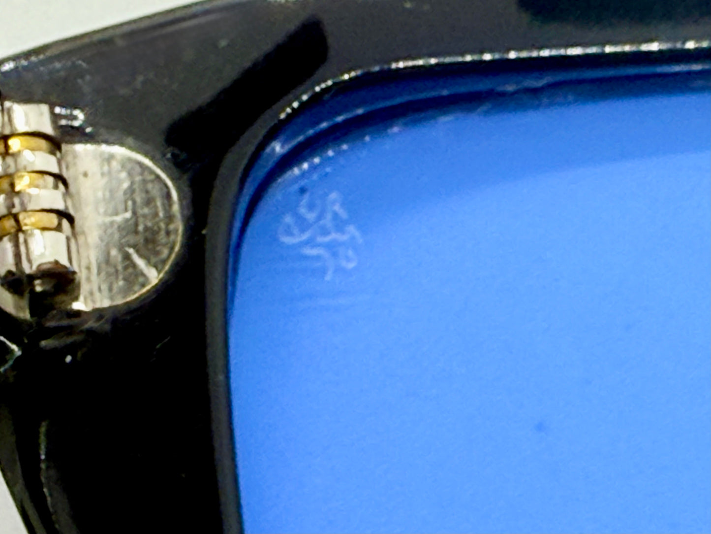 Persol 6156-Arabic Export-Blue Mineral Glass-Vintage 1940s-Deadstock-Rare