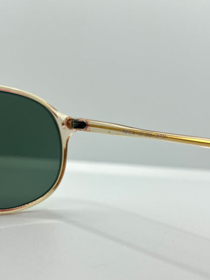 LOGO Paris LP 275 Vintage Sunglasses-Gold/Amber Frame-Custom Lenses-Deadstock-Italy