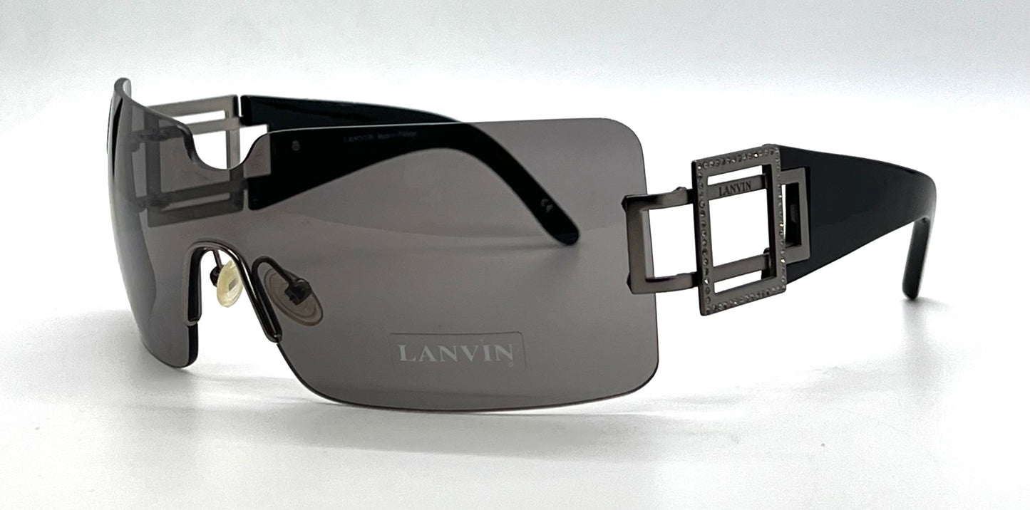 Lanvin LV 2135 C03-Vintage Shield Sunglasses France Unworn Y2K