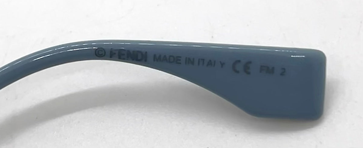 Fendi FF 0243/S RAINBOW Crystal Round Sunglasses Blue Pink Gradient Unworn Italy