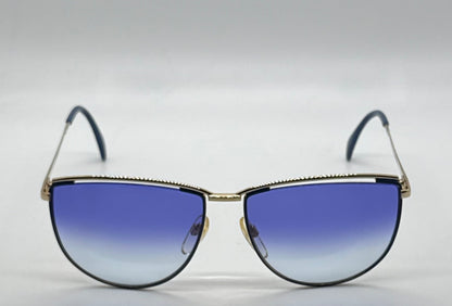 Silhouette V6050 M6078 Vintage Sunglasses w/New Blue Gradient Custom Lenses–59mm-Austria