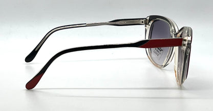 Elegante Mademoiselle V Vintage Sunglasses-Red/Black Unworn/NOS-France