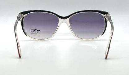 Elegante Mademoiselle V Vintage Sunglasses-Red/Black Unworn/NOS-France