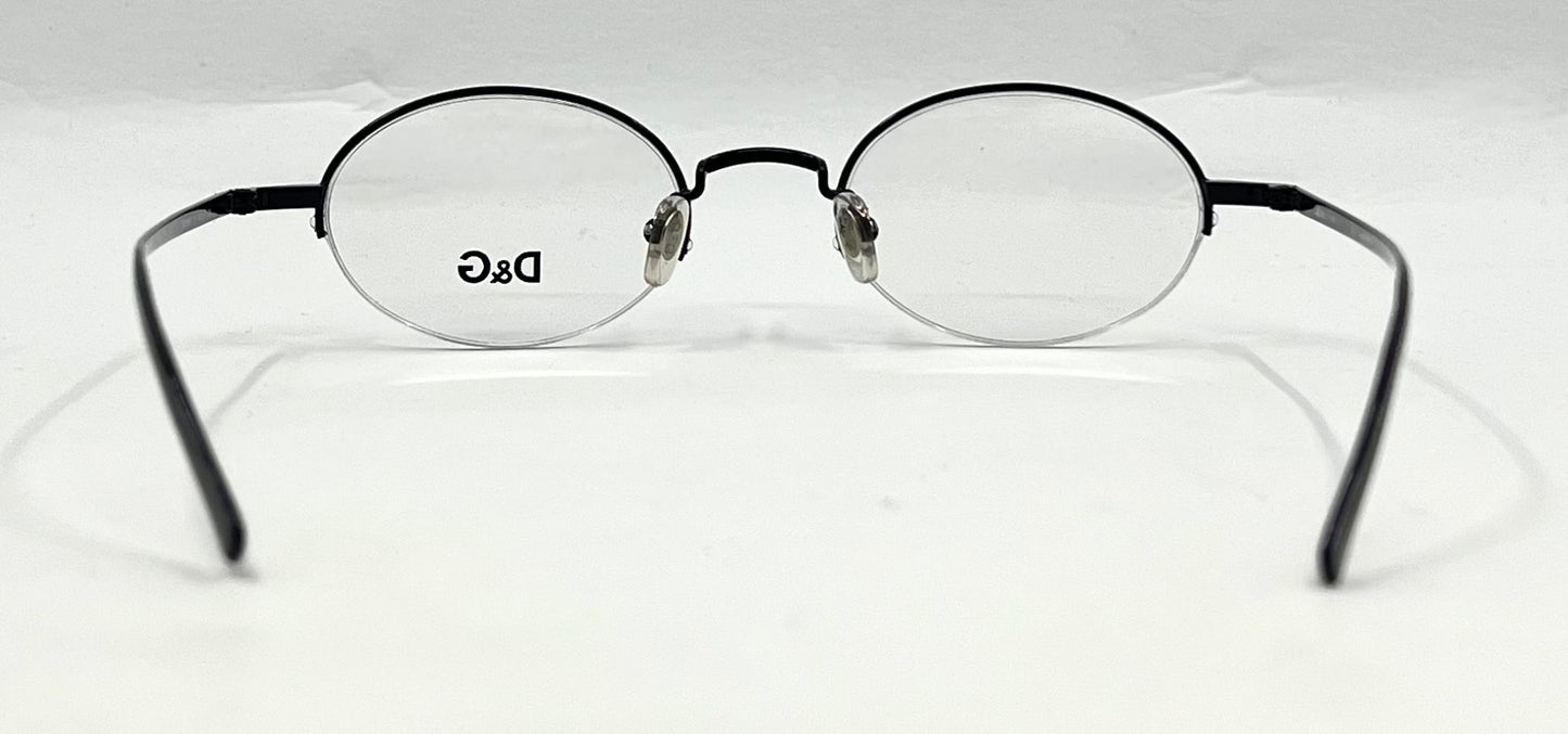 D&G Dolce & Gabbana 5058 01 m-Semi Rimless Oval Glasses Frame-UNWORN 47-21 135