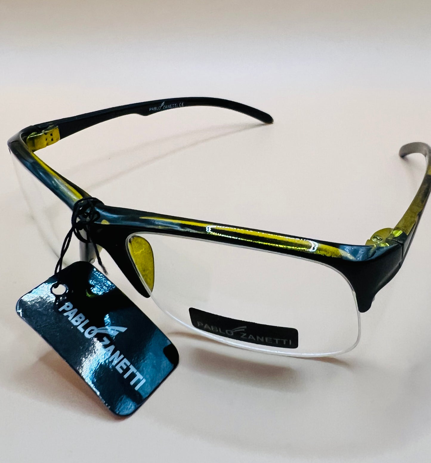 Pablo Zanetti Top Heavy Narrow Frames.  Clear lenses, no magnification.   AFFORDABLE option to expense frames!   PROTECTIVE EYWEAR