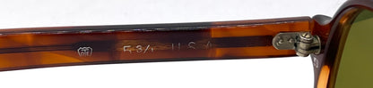 Tart Optical ACE HIGH-Vintage Amber Aviator Sunglasses-New Custom Green Lenses USA