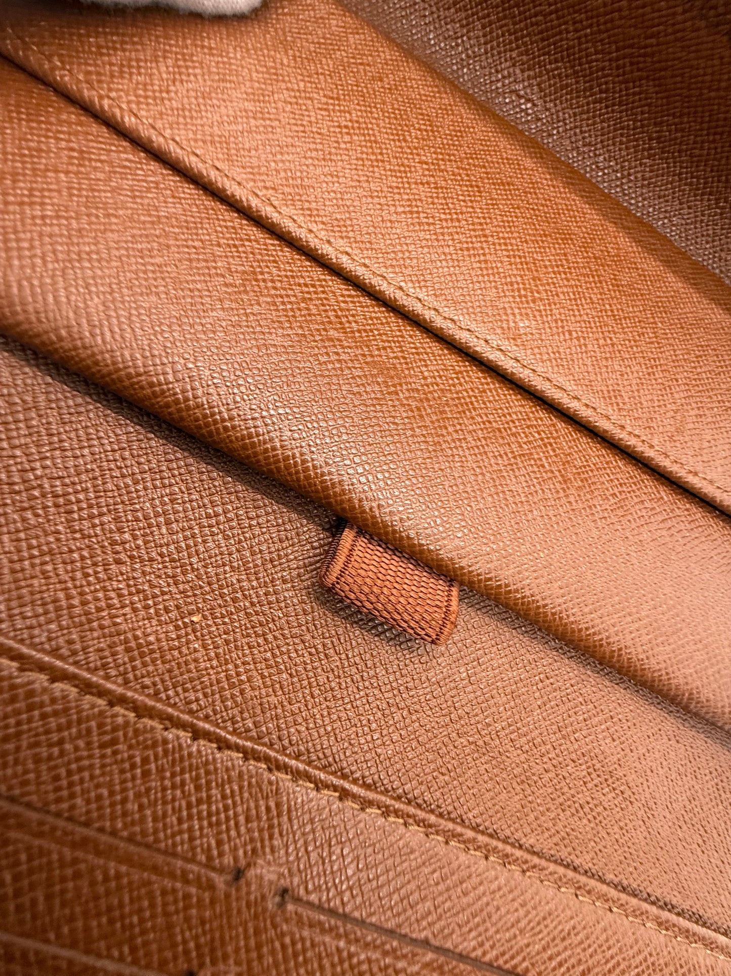 Louis Vuitton Vintage Monogram Long Wallet Clutch Brown-Authentic-France