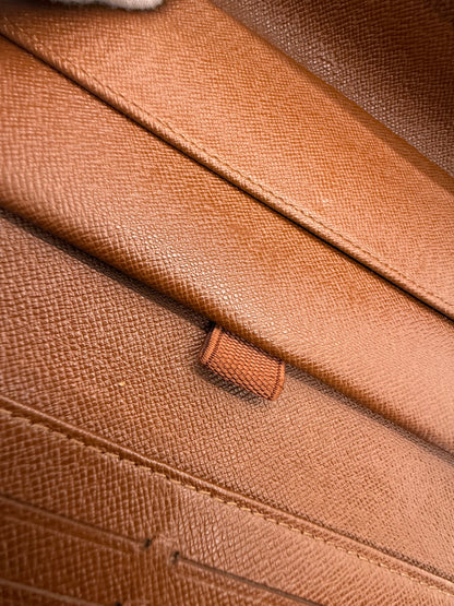 Louis Vuitton Vintage Monogram Long Wallet Clutch Brown-Authentic-France