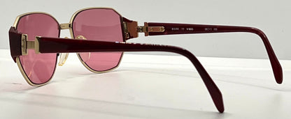 Silhouette M 6104/20 V6055 VINTAGE Sunglasses w/New Solid Pink Custom Lenses-58mm-Unworn/NOS