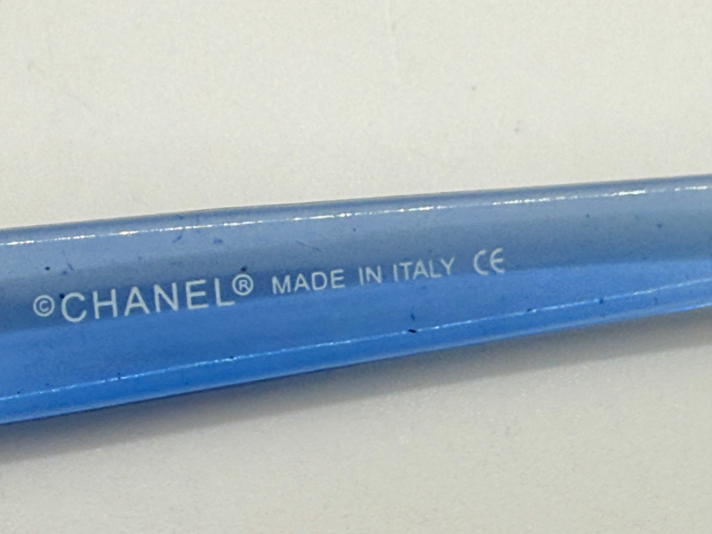 CHANEL 4034 Rimless Sunglasses Blue Temples Melanin Lenses-VINTAGE NOS