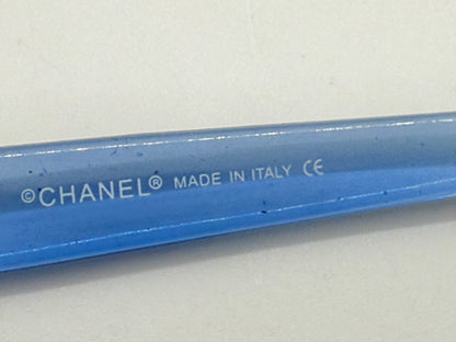 CHANEL 4034 Rimless Sunglasses Blue Temples Melanin Lenses-VINTAGE NOS